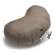Kapok zafu halvmne meditationskudde - Cool Grey